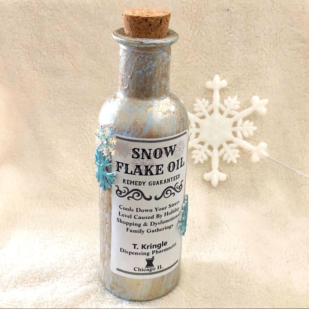 Hand-Crafted Holiday Apothecary Jar Decoration